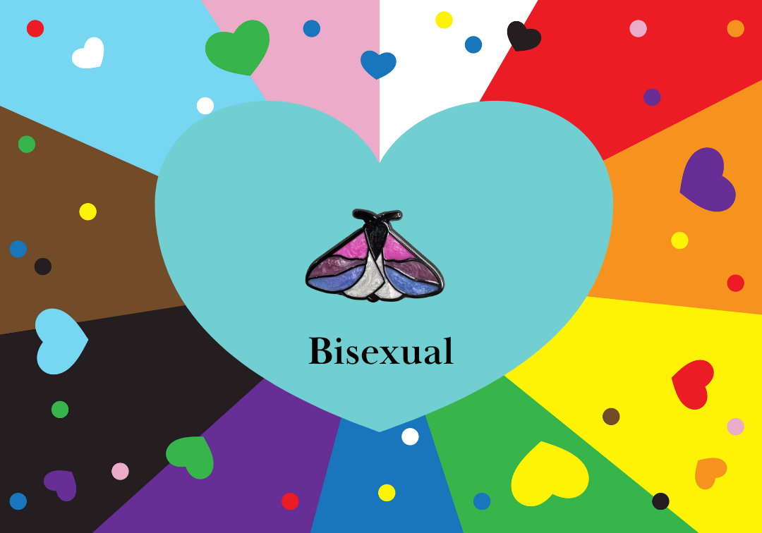 Pearl Pride Flag Moth Enamel Pins - Blinque's Original Design