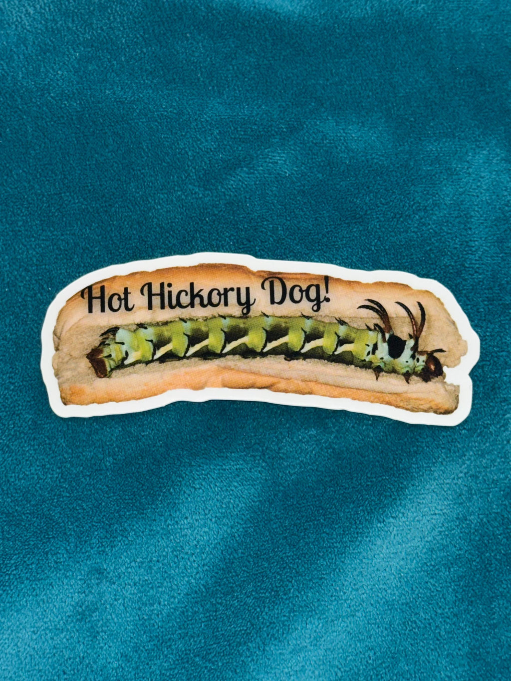 Hot Hickory Dog! Glossy Vinyl Sticker