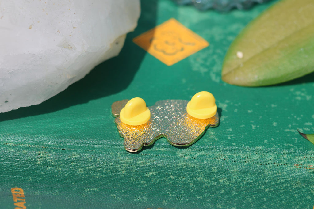 Don’t let your microplastics go cold! - Original Design Enamel Pin