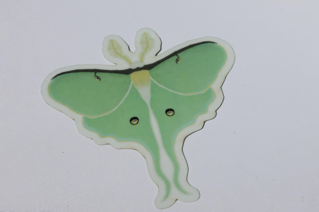 Blinque's Original Design Glow-in-the-Dark Luna Moth Sticker