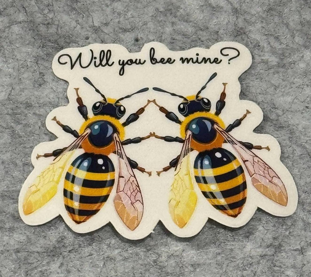 Will you Bee mine? Clear Sticker