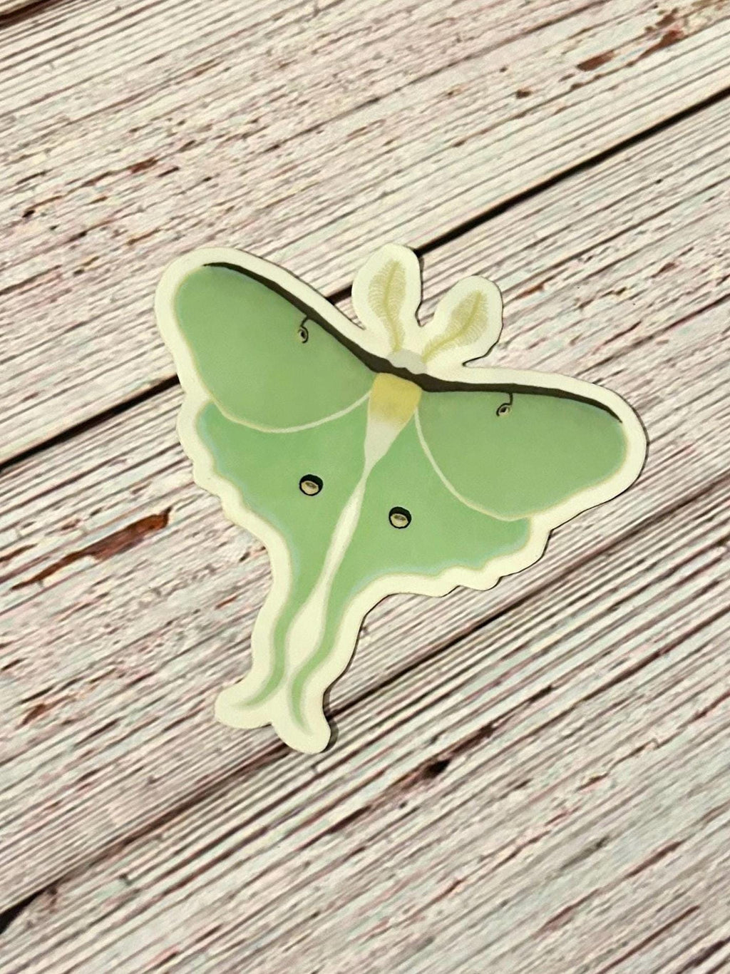 Blinque's Original Design Glow-in-the-Dark Luna Moth Sticker